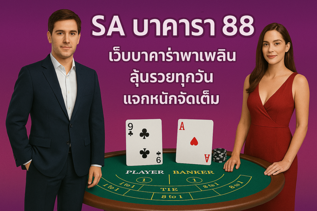 sa บาคาร่า 88 เว็บบาคาร่าพาเพลิน ลุ้นรวยทุกวัน แจกหนักจัดเต็ม